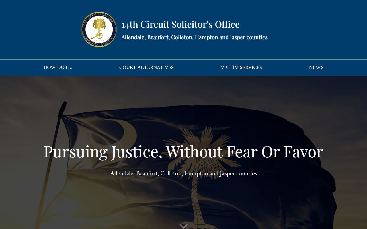Allendale County court dockets Fourteenth Circuit Solicitor homepage