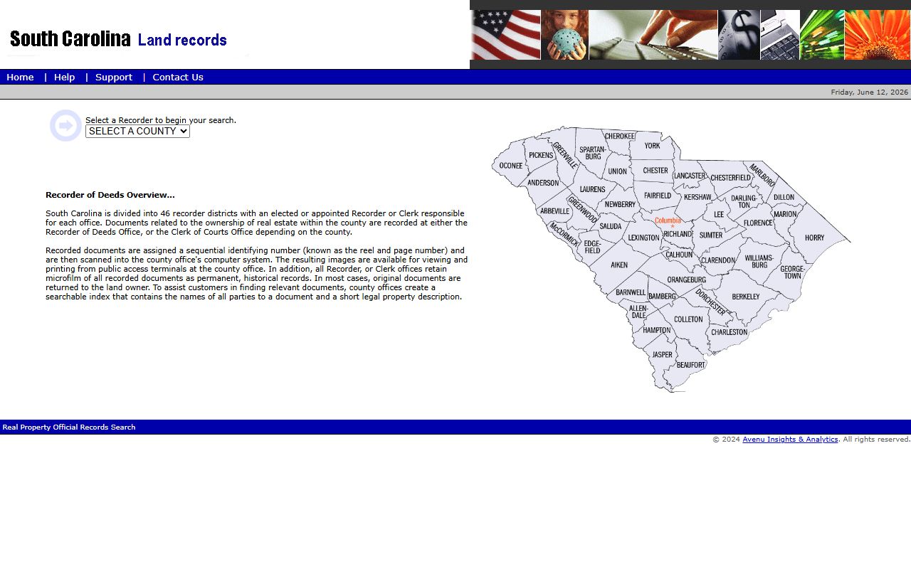 Allendale County court records South Carolina land records portal