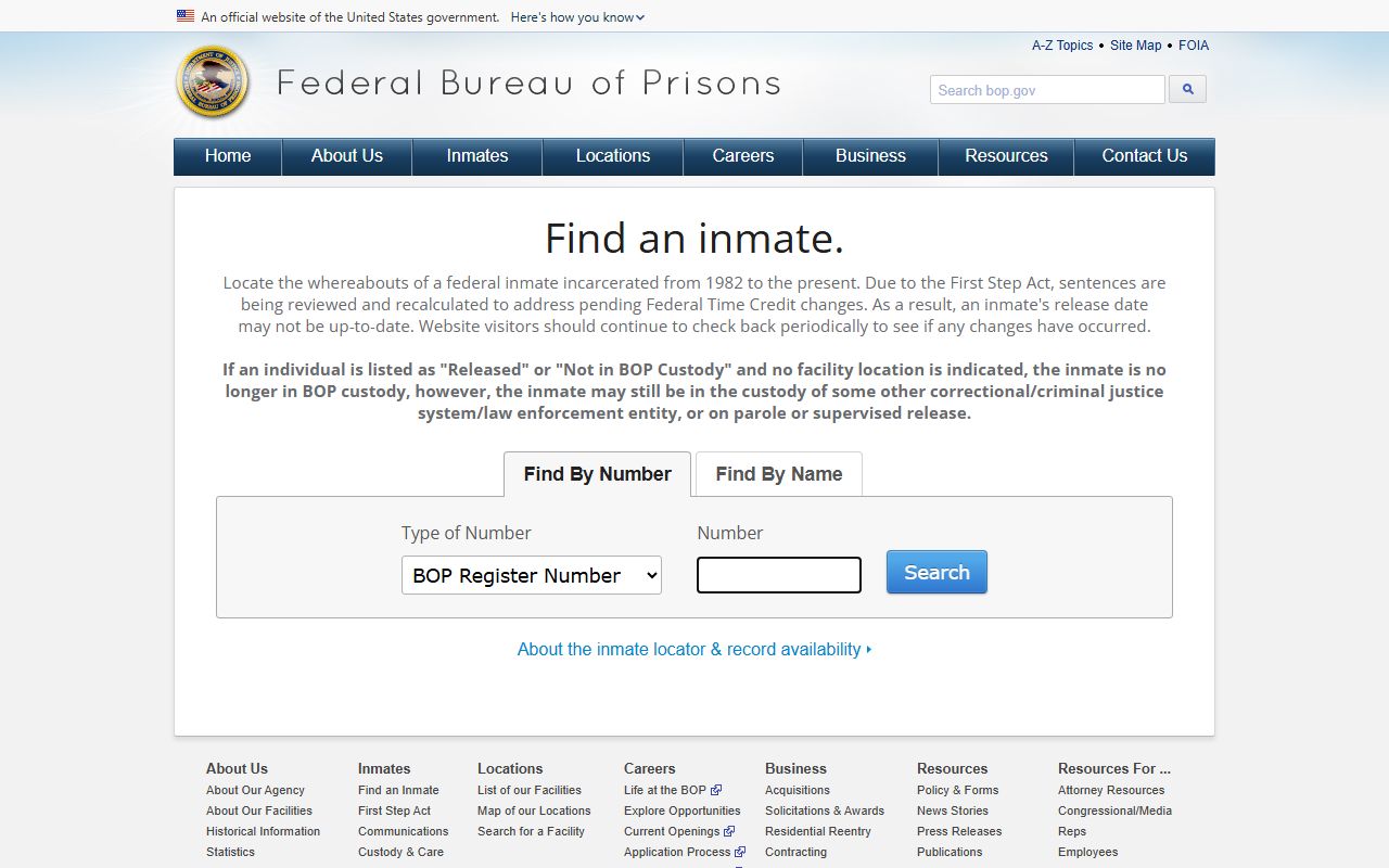 Allendale County inmate records federal inmate locator