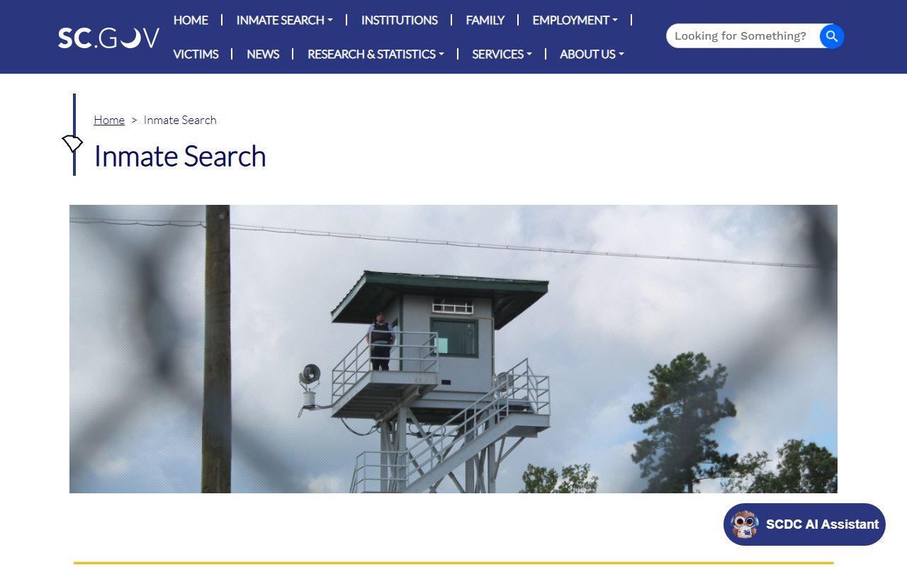 Allendale County inmate records SCDC inmate search disclaimer