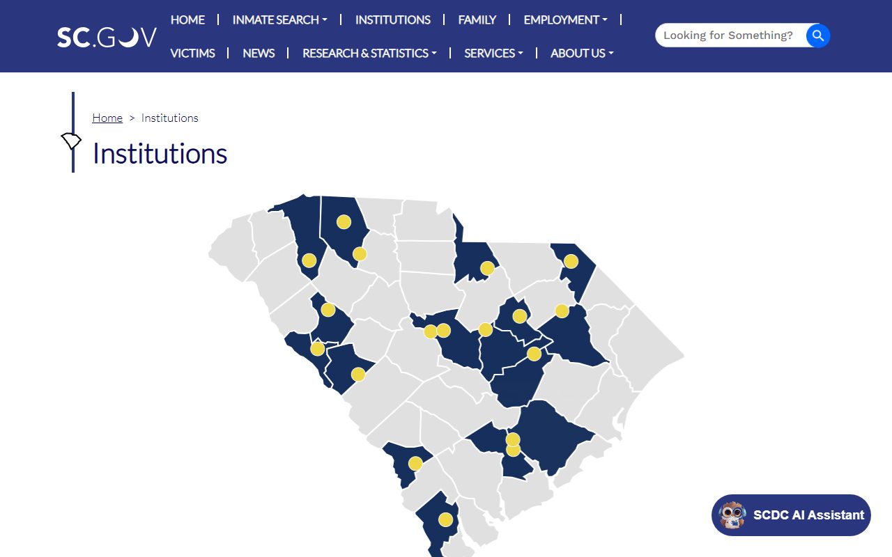 Allendale County inmate records Allendale Correctional Institution SCDC listing
